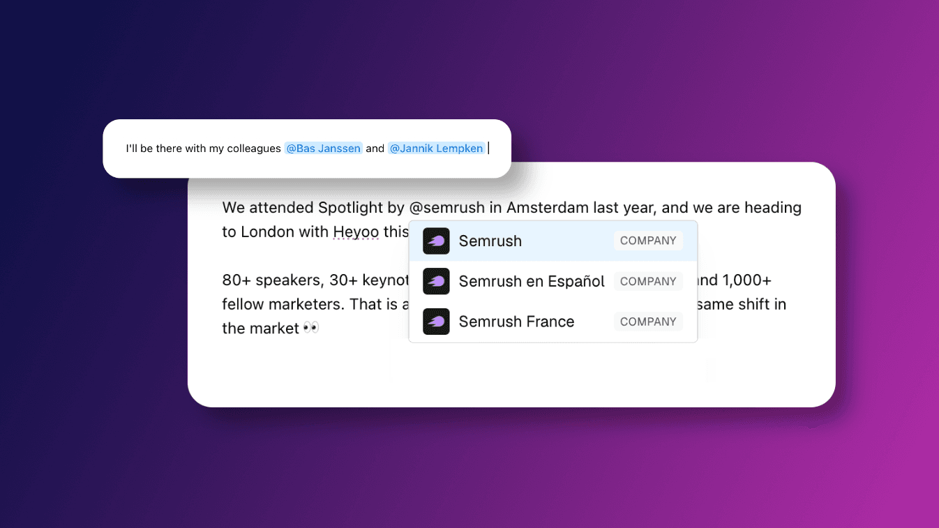 🏷️ NEW in Heyoo: Tagging