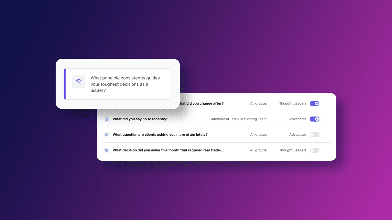 📝 NEW in Heyoo: Post Inspiration Questions